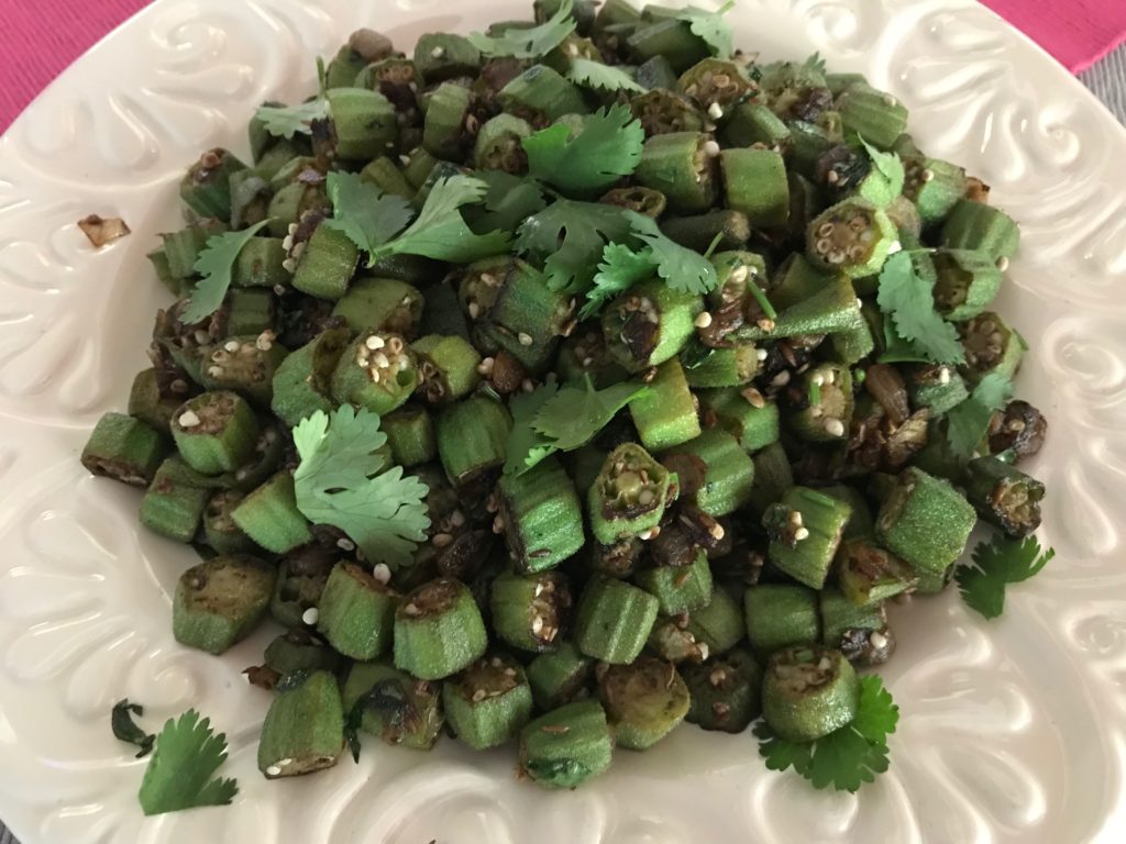 "Dry Okra" A Quick and Flavorful Dish (No Slime!)
